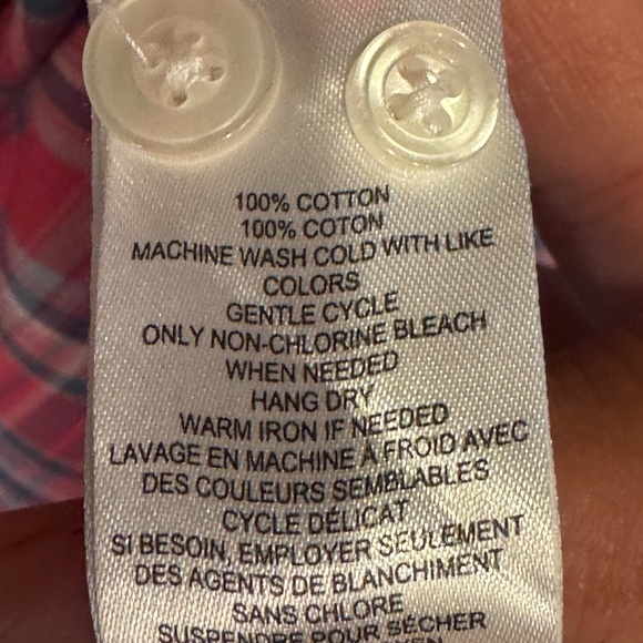 Mens, UNTUCKit Red Plaid Shirt.  Size L - Picture 6 of 6